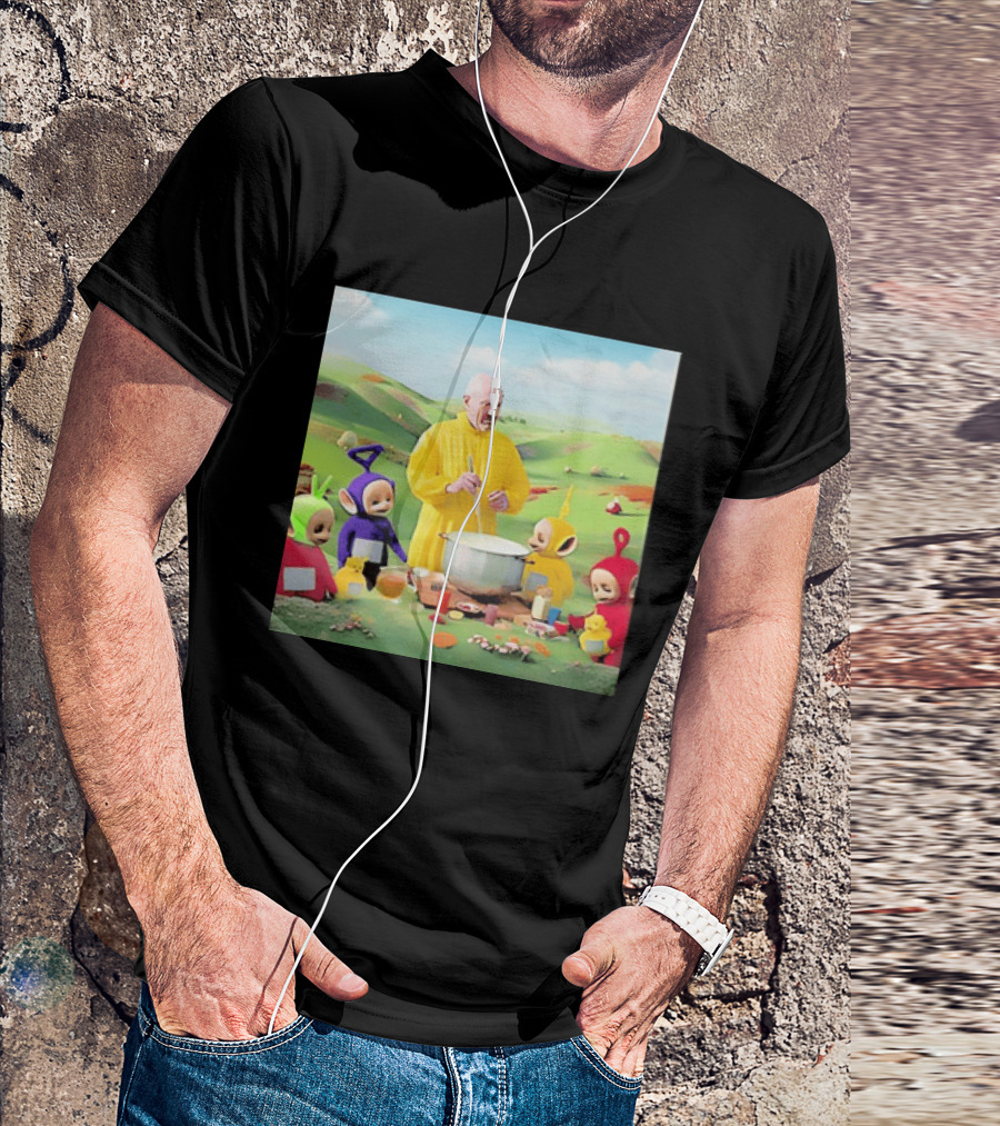 Breaking Bad Walter White Cooking With Teletubbies Scene T-Shirt