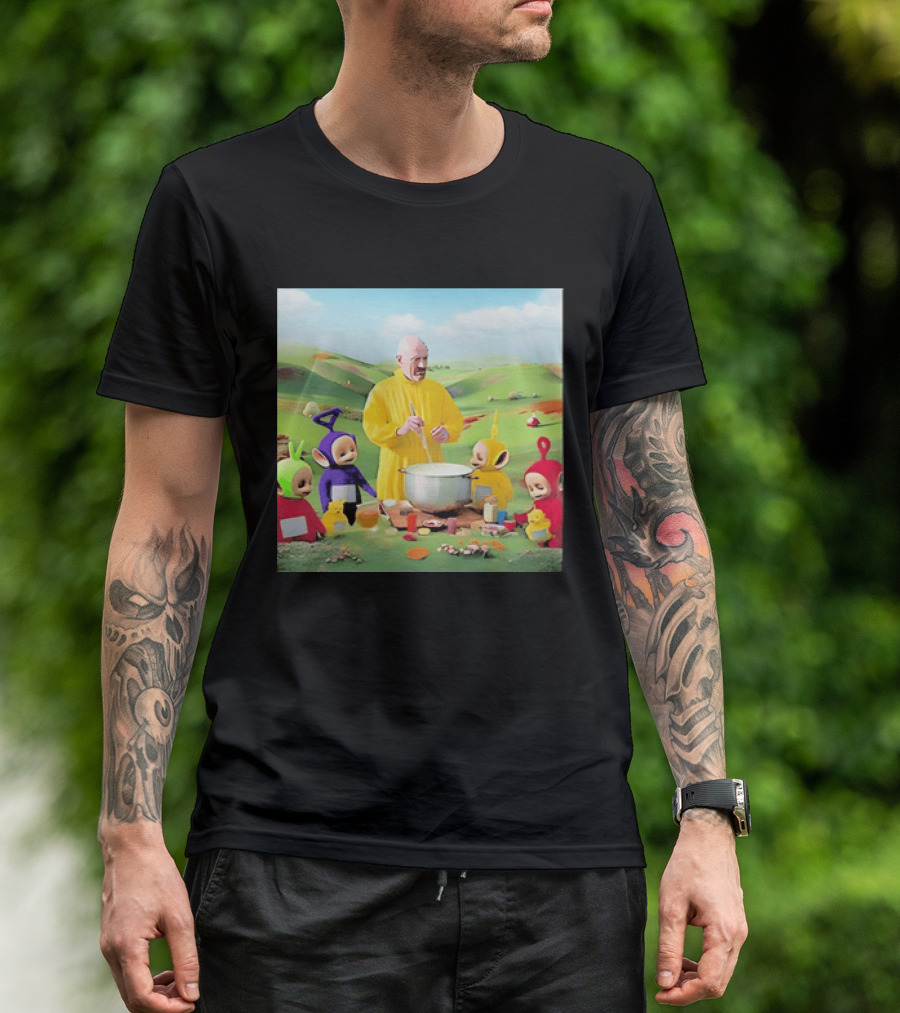 Breaking Bad Walter White Cooking With Teletubbies Scene T-Shirt