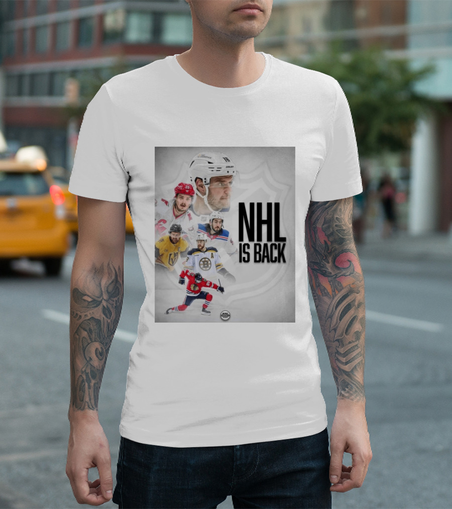 NHL 2026 2027 Is Back Featuring Iconic Players And Teams Like Boston Vegas Florida Carolina T-Shirt