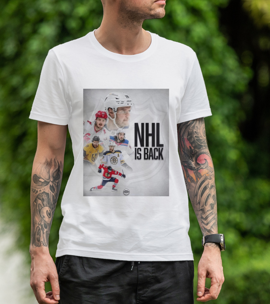 NHL 2026 2027 Is Back Featuring Iconic Players And Teams Like Boston Vegas Florida Carolina T-Shirt