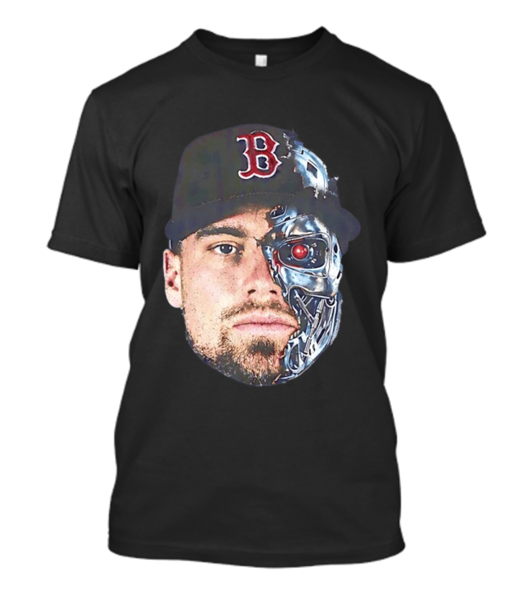 Caleb Durbin Boston Red Sox Cyborg Terminator Mashup T-Shirt