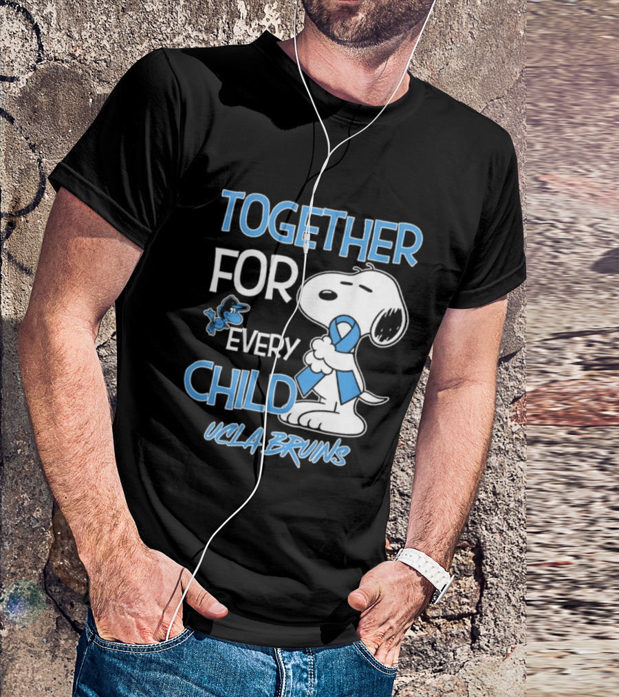 TOGETHER FOR EVERY CHILD Snoopy UCLA Bruins T-Shirt