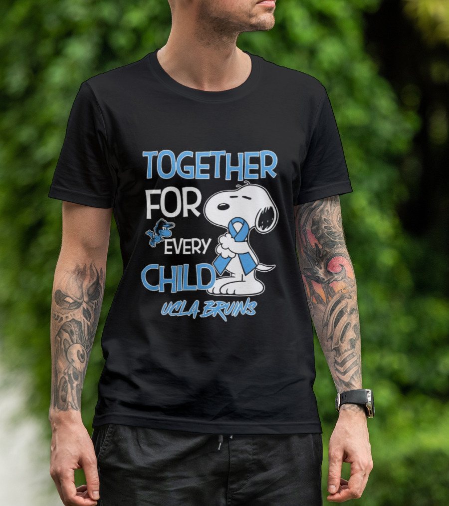TOGETHER FOR EVERY CHILD Snoopy UCLA Bruins T-Shirt