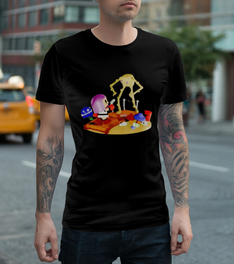 Little Mac Vs Yellow Devil Punch Out Nostalgic Battle Scene T-Shirt
