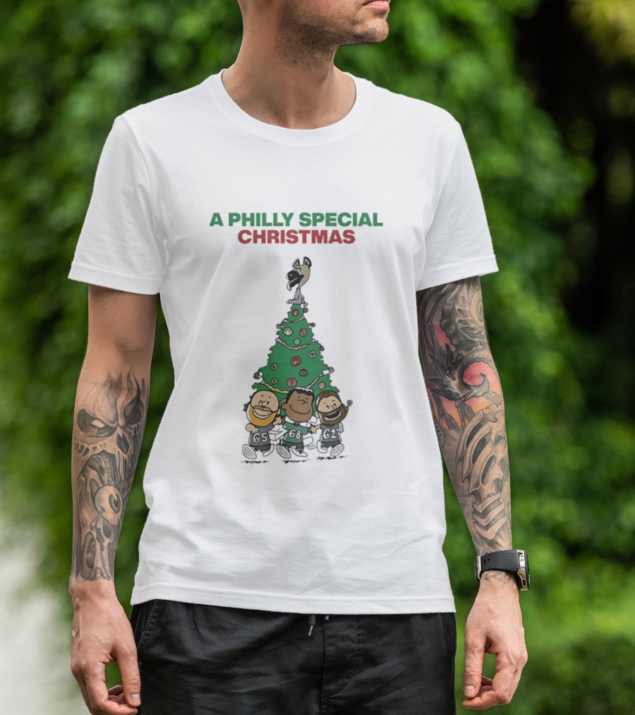 A Philly Special Christmas Philadelphia Eagles Tree T-Shirt