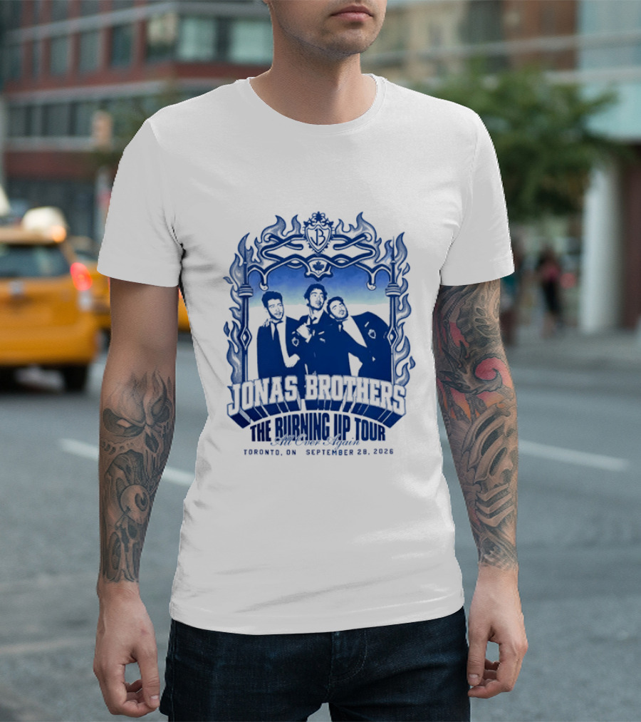 Jonas Brothers The Burning Up Tour All Over Again Toronto September 28 2026 T-Shirt