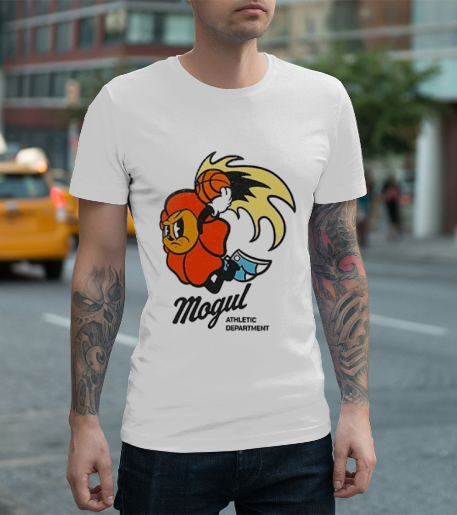 Mogul Athletic Department Dunking Character Basketball T-Shirt