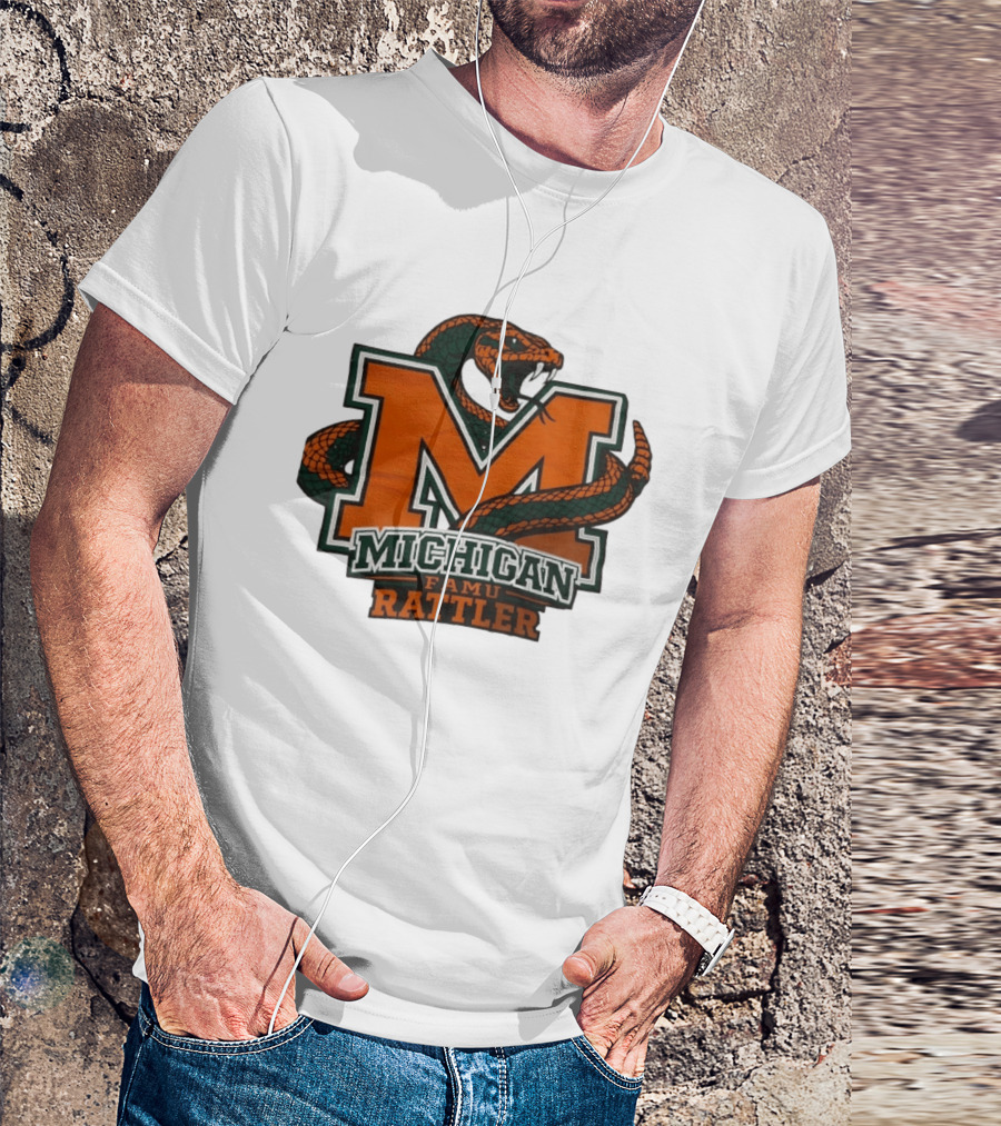 Michigan FAMU Rattler Snake M Rattlers T-Shirt