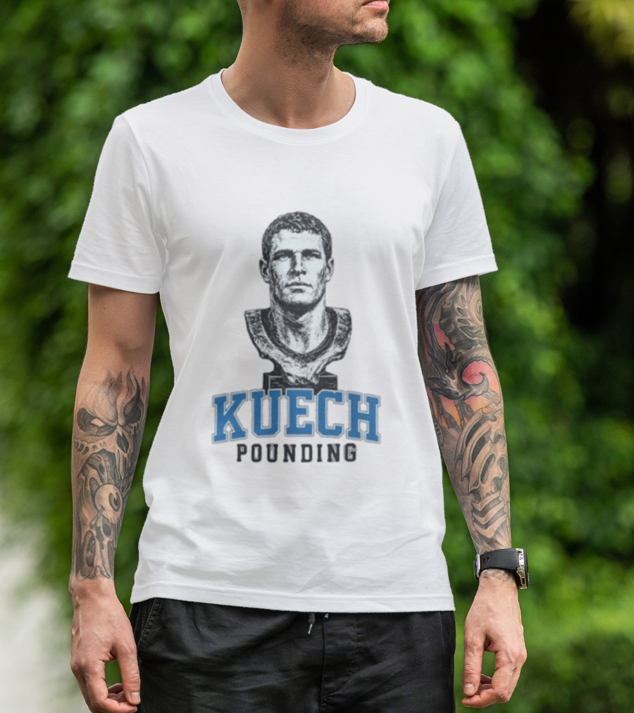 Carolina Panthers Kuech Pounding Hall Of Famer T-Shirt