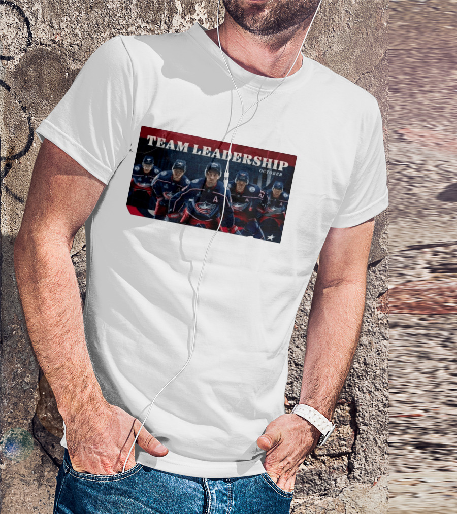 Columbus Blue Jackets NHL 2026 2027 Team Leadership October Alternate Captains T-Shirt