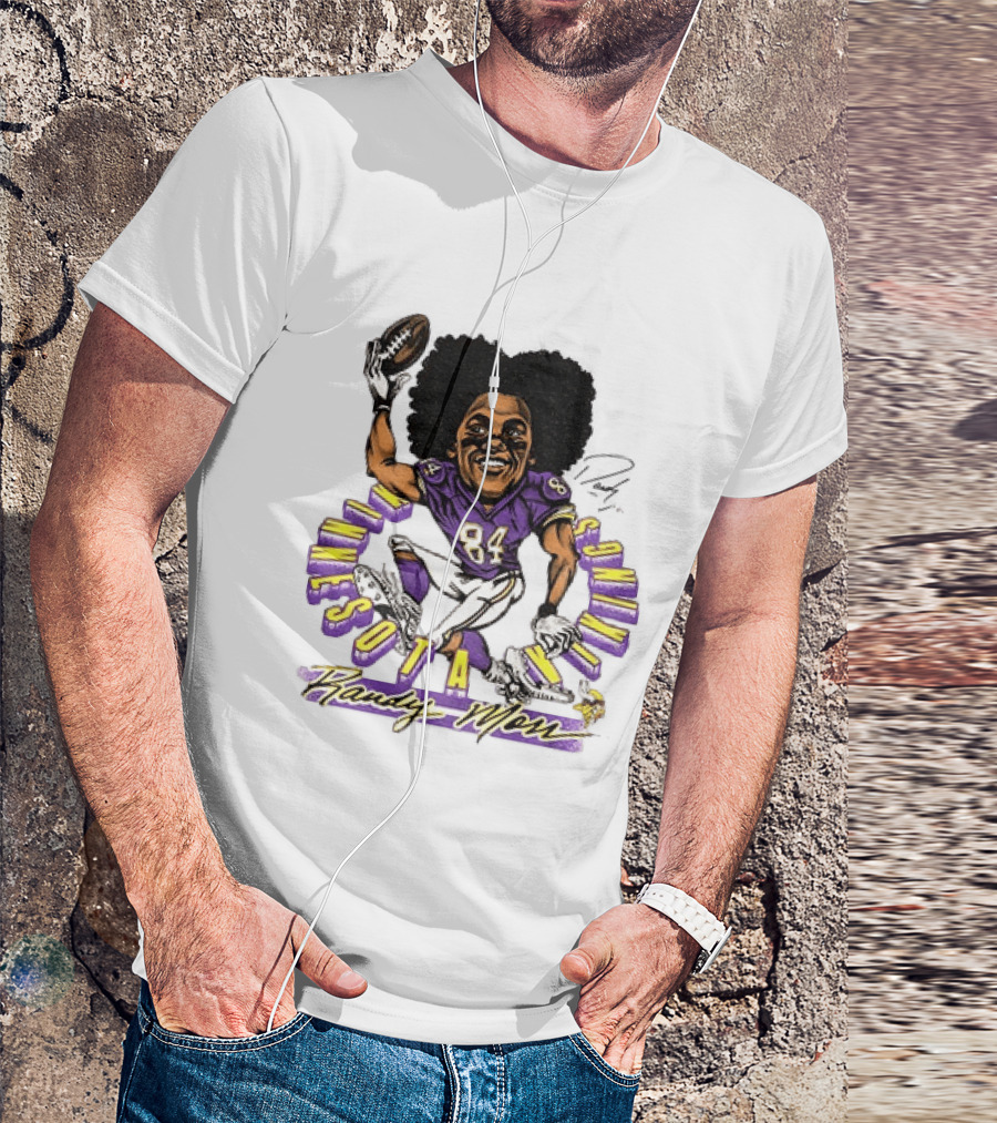 Minnesota Vikings Randy Moss Caricature Player 84 T-Shirt