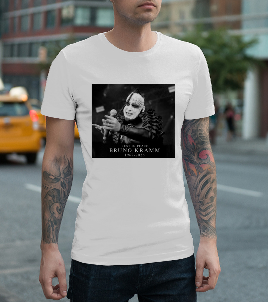 Rest In Peace Bruno Kramm 1967 2026 Musician Tribute Memorial T-Shirt