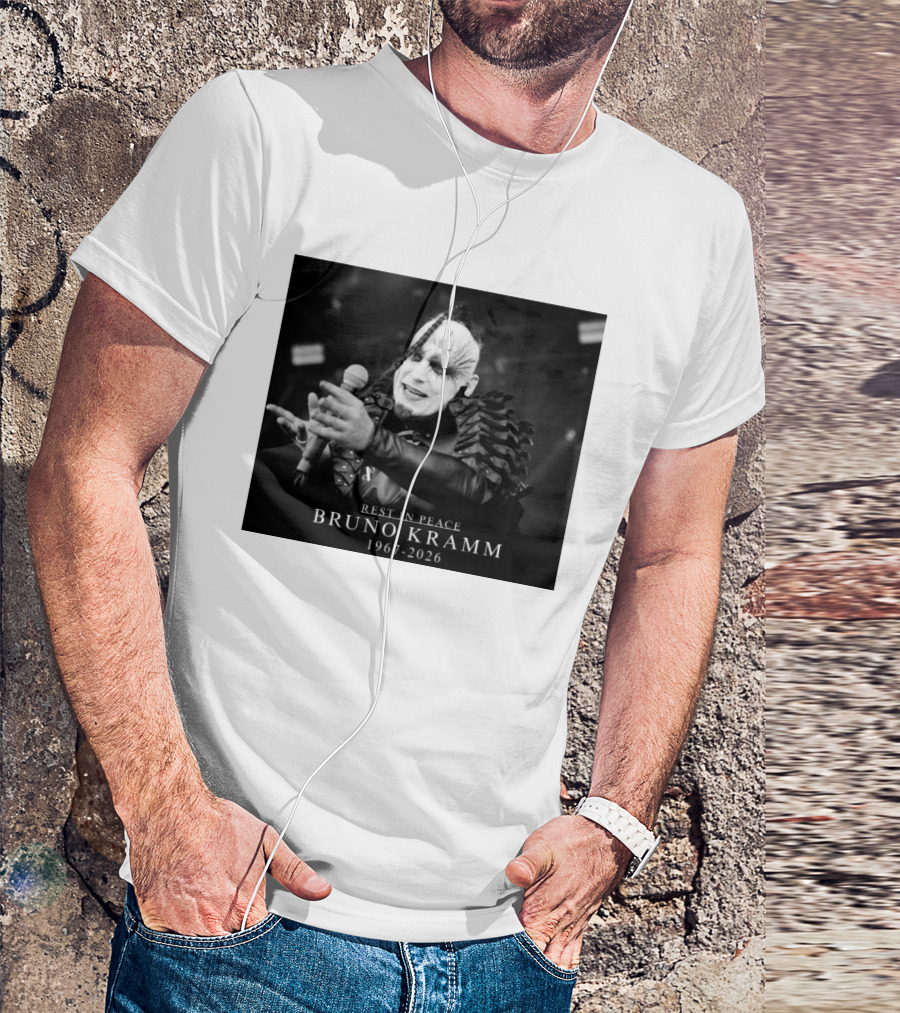 Rest In Peace Bruno Kramm 1967 2026 Musician Tribute Memorial T-Shirt