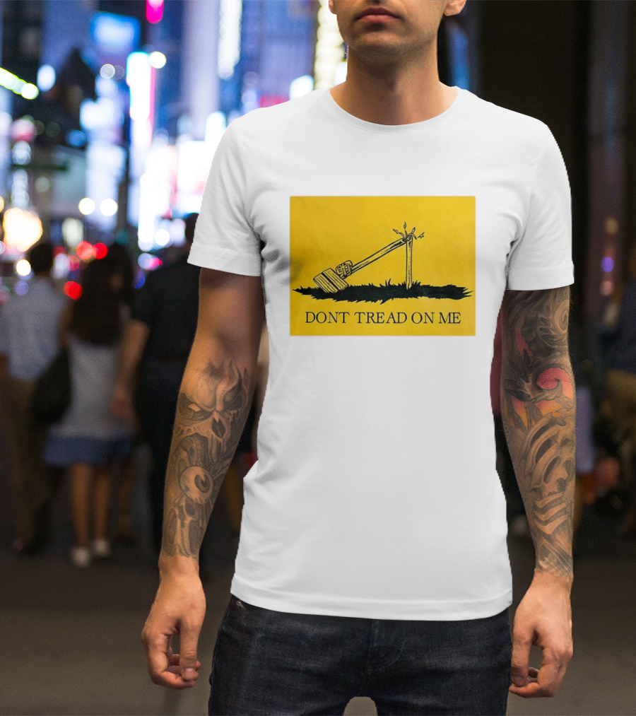 Destroyed Flock Camera Don't Tread On Me T-Shirt