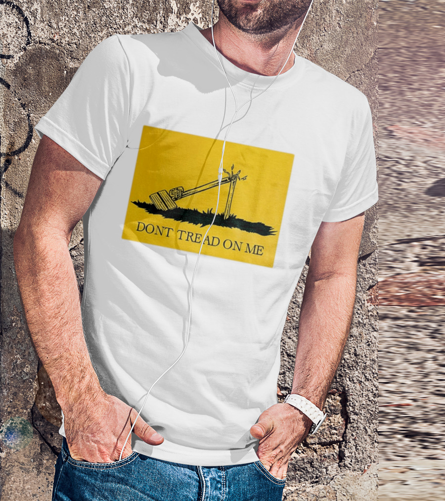 Destroyed Flock Camera Don't Tread On Me T-Shirt