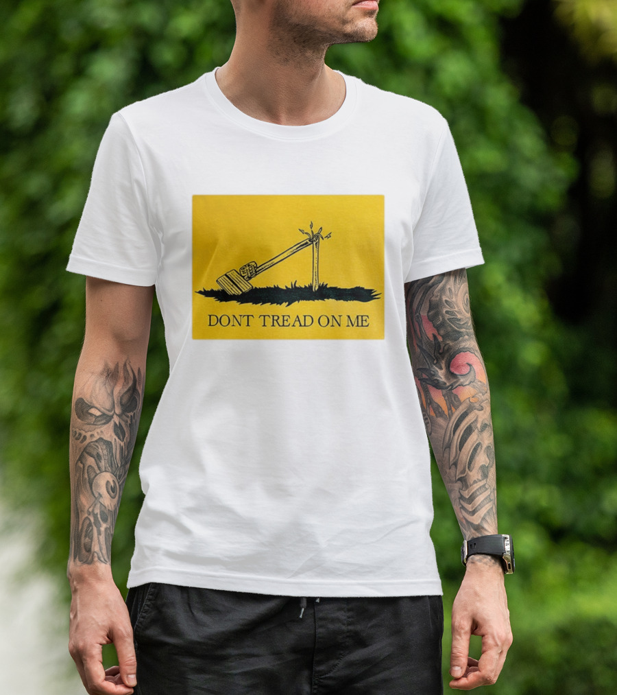 Destroyed Flock Camera Don't Tread On Me T-Shirt