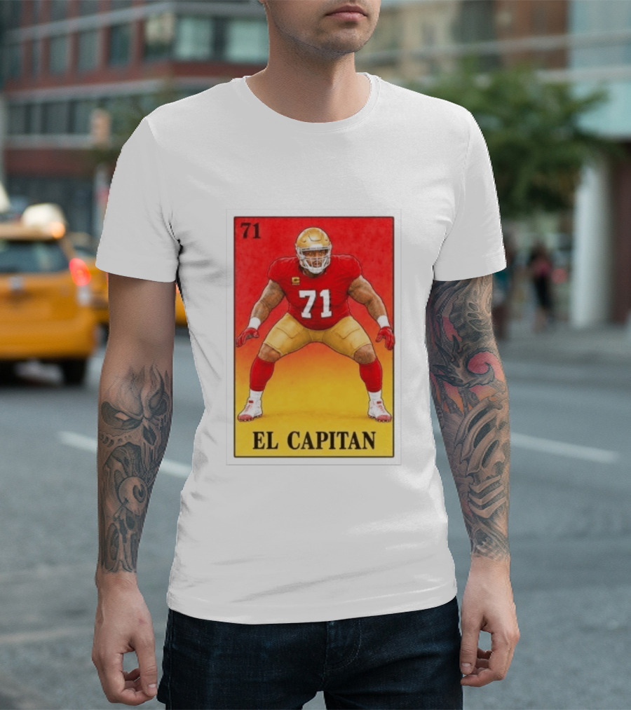 San Francisco 49ers 71 El Capitan Loteria Card NFL Football T-Shirt