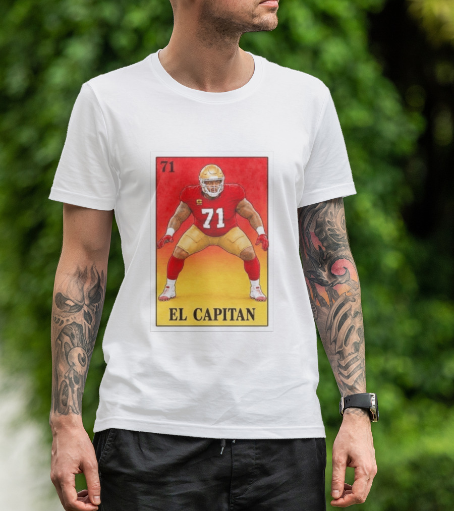 San Francisco 49ers 71 El Capitan Loteria Card NFL Football T-Shirt