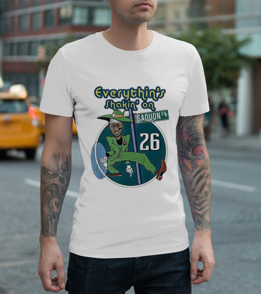 Saquon Barkley Everythin's Shakin' On Saquon St 26 T-Shirt