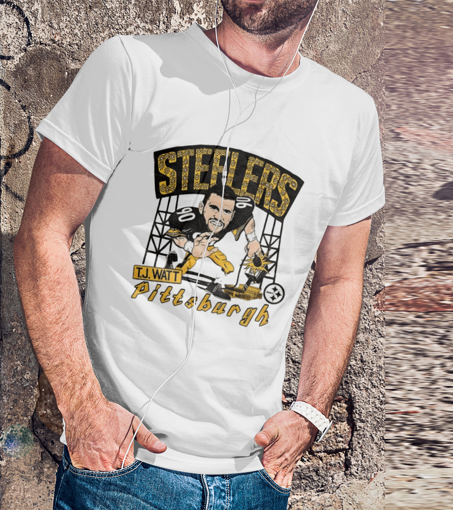 T.J. Watt Pittsburgh Steelers Player Caricature Steelers Pittsburgh T-Shirt