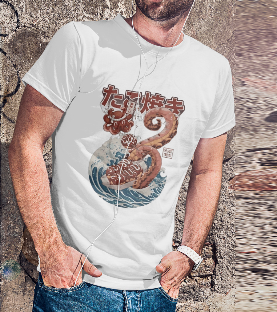 Takoyaki Japanese Street Food Octopus The Great TakoYaki T-Shirt