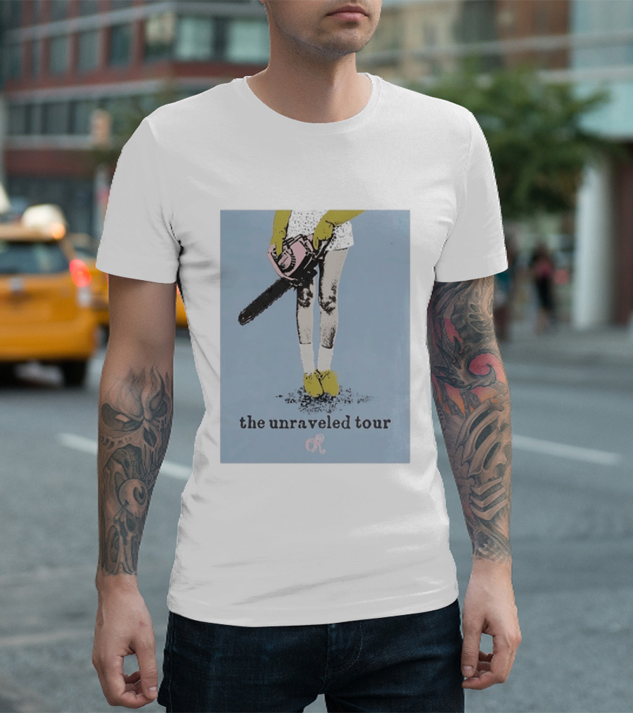 The Unraveled Tour Chainsaw Illustration OR OR Concert Music T-Shirt