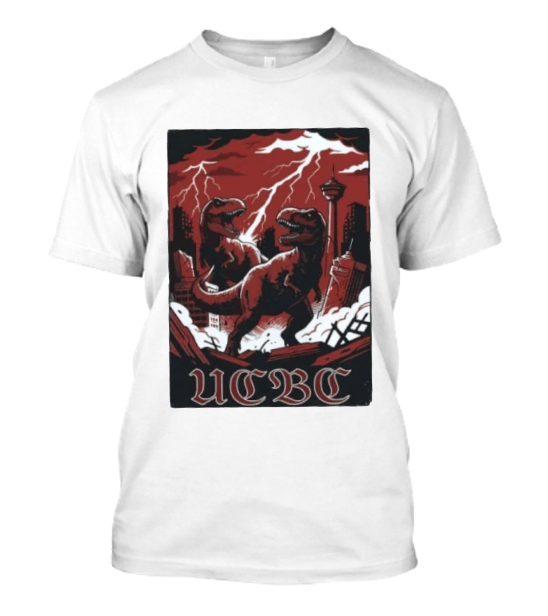 UCalgary UCBC Bhangra Rex Dinosaur City Destruction T-Shirt