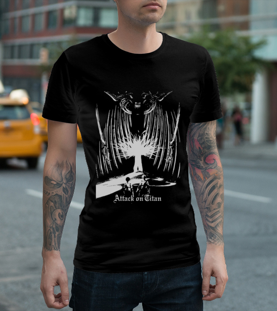 Attack On Titan Paths And Founding Titan Eren Jaeger Yggdrasil Tree T-Shirt