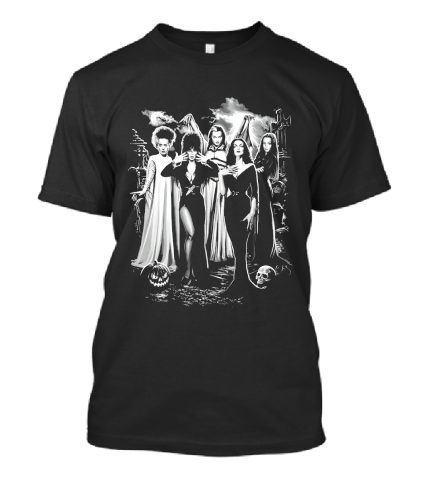 Bride Of Frankenstein Lily Munster Morticia Addams Vampira Gothic Horror T-Shirt