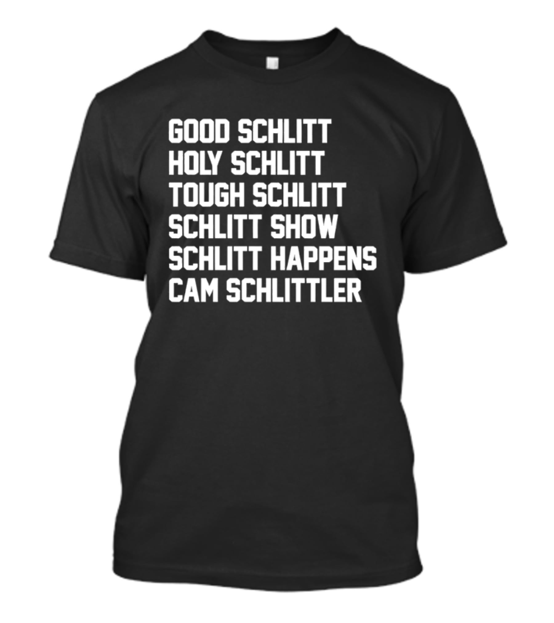 Good Schlitt Holy Schlitt Tough Schlitt Cam Schlittler Yankees MLB Block Lettering T-Shirt