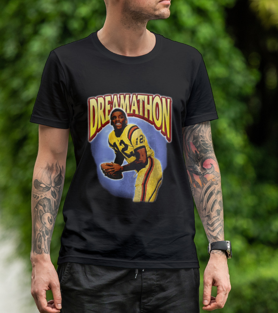 Doug Williams Dreamathon Black Knights 12 Throwing Football T-Shirt