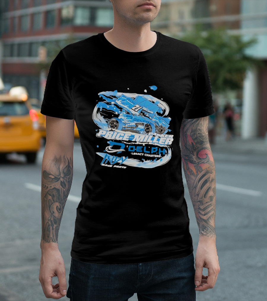 Parker Price Miller Delph Legacy Charters 21 Indy Race Parts Sprint Car T-Shirt