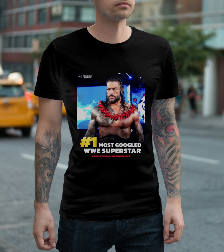 #1 Most Googled WWE Superstar Google Trends September 2026 T-Shirt