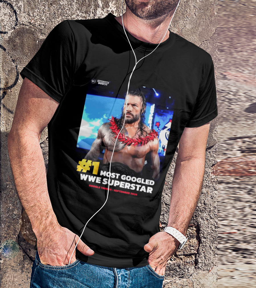 #1 Most Googled WWE Superstar Google Trends September 2026 T-Shirt