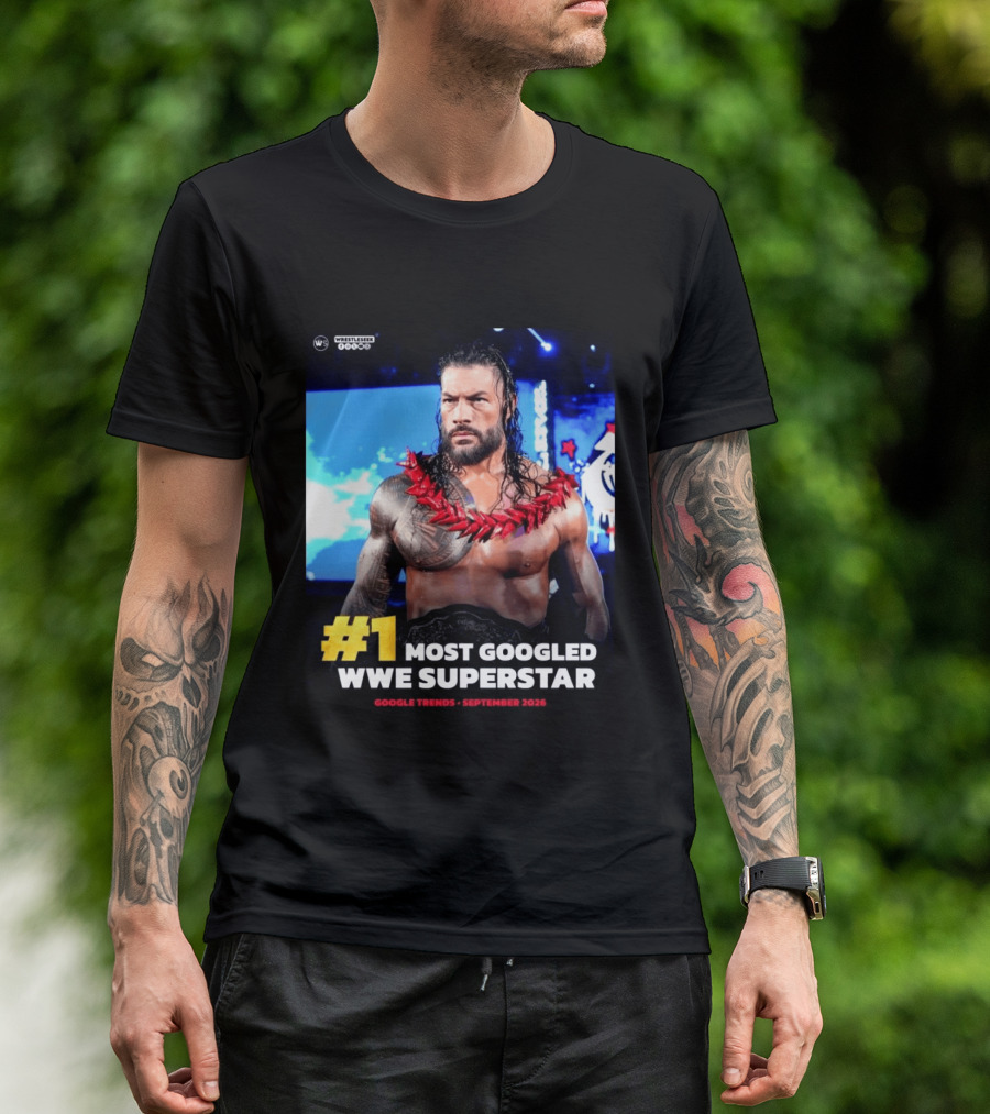 #1 Most Googled WWE Superstar Google Trends September 2026 T-Shirt