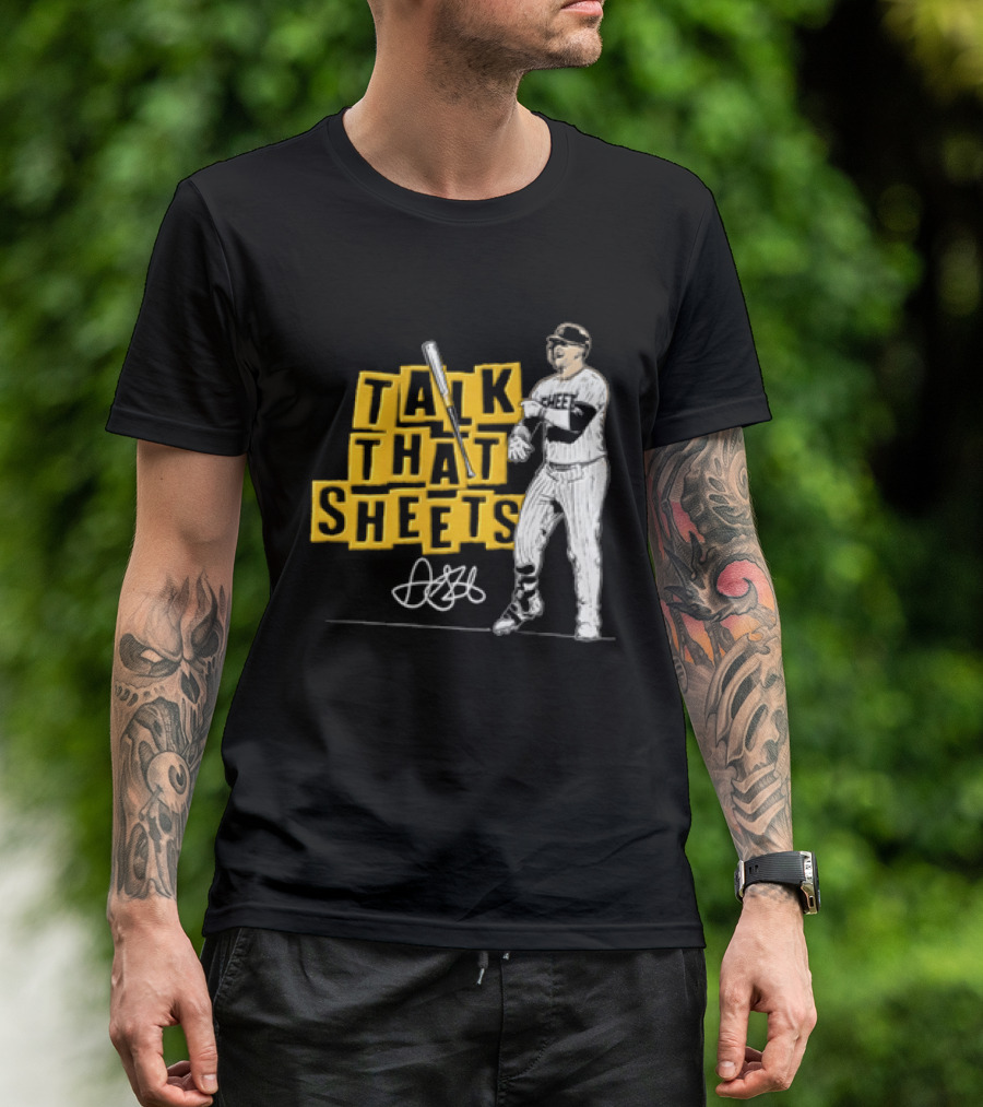 San Diego Padres Fernando Tatis Jr Talk That Sheets Baseball Player Batting Pose 23 T-Shirt
