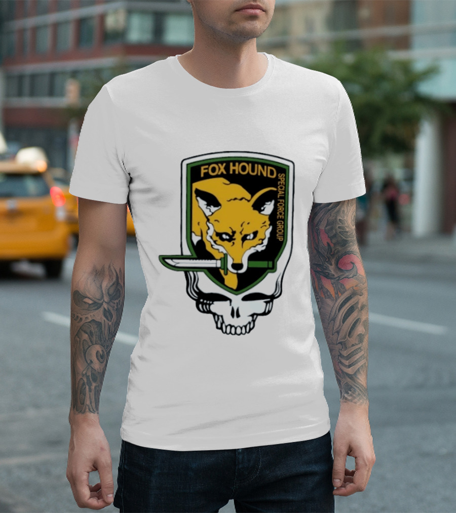 Fox Hound Special Force Group Grateful Dead Steal Your Face Patch T-Shirt