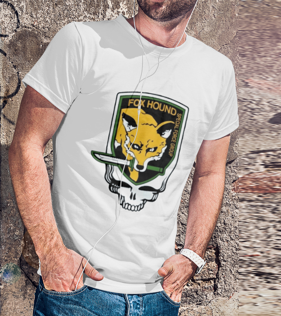 Fox Hound Special Force Group Grateful Dead Steal Your Face Patch T-Shirt