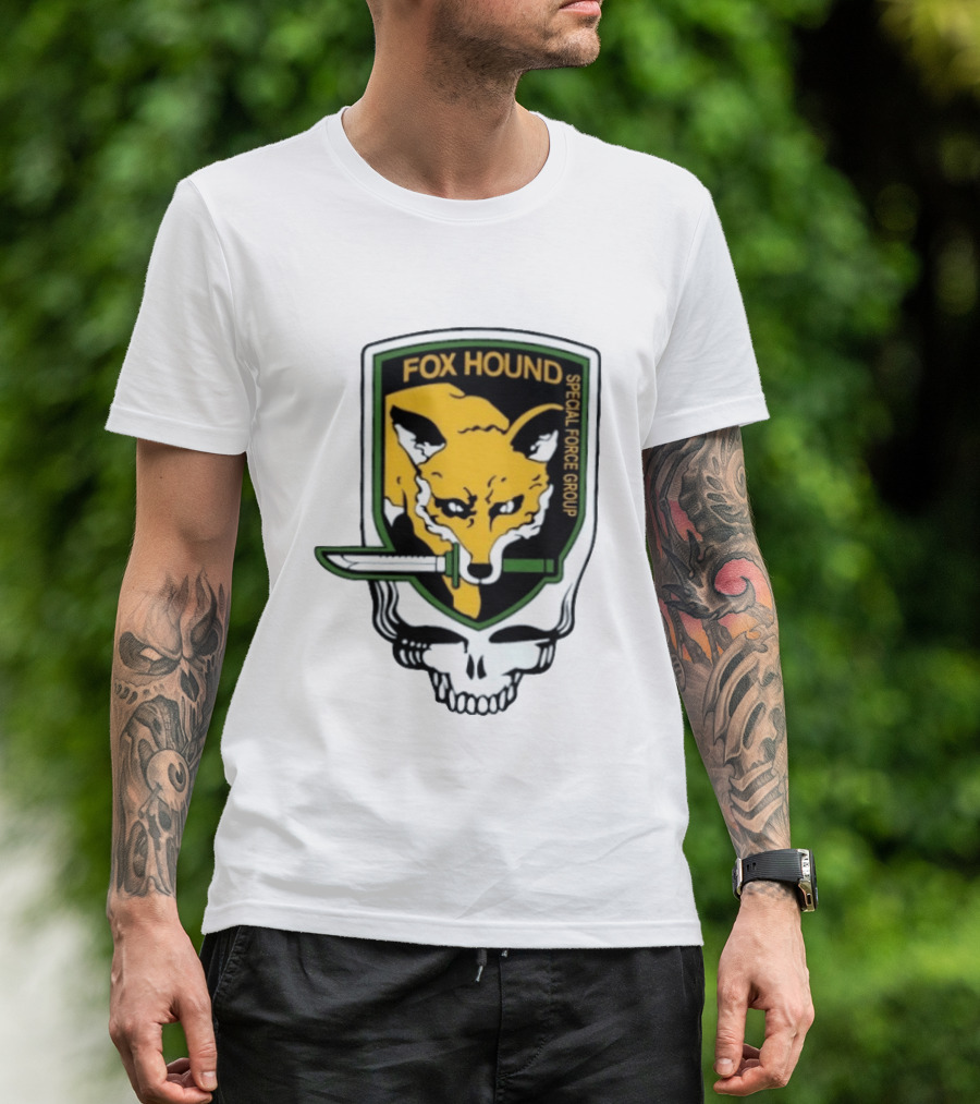 Fox Hound Special Force Group Grateful Dead Steal Your Face Patch T-Shirt