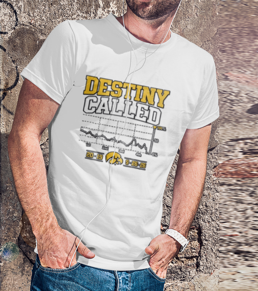 Destiny Called Iowa Hawkeyes Xavier Williams Performance Graph 2019 9 26 26 T-Shirt