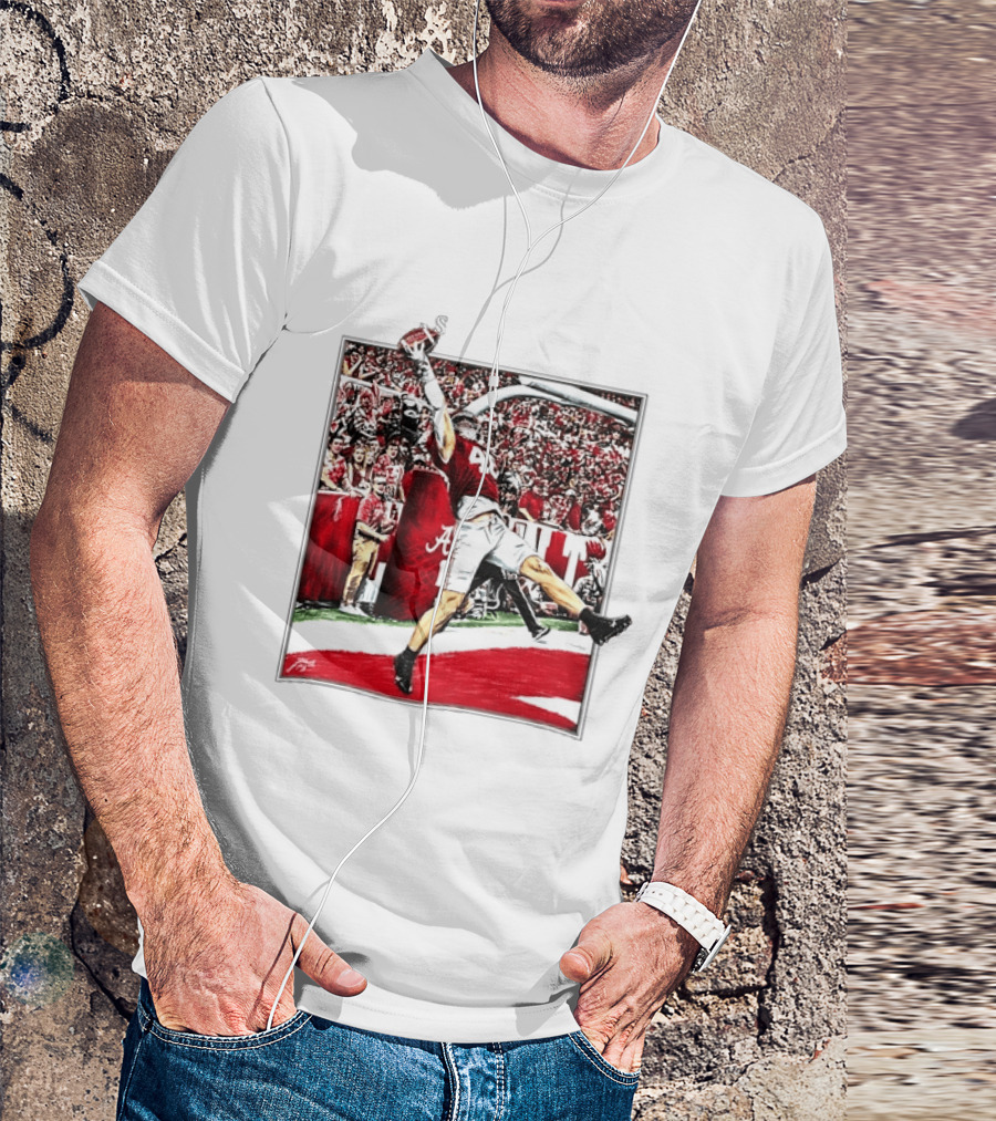 Josh Jacobs Alabama Football Touchdown Celebration T-Shirt