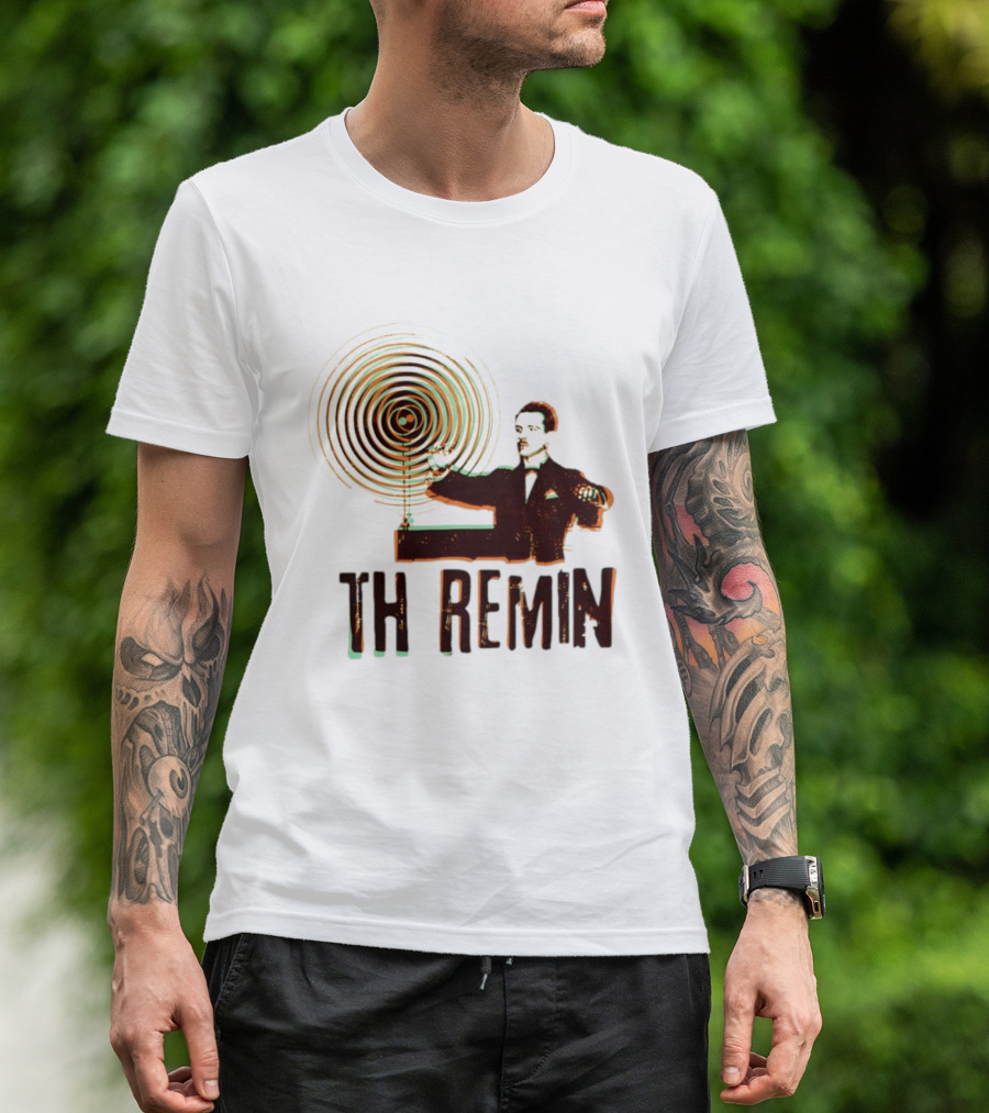 Theremin Electronic Music Leon Theremin Playing Instrument T-Shirt