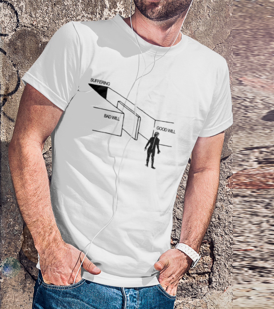Suffering Between Material Will And Spiritual Will Perception Journey T-Shirt