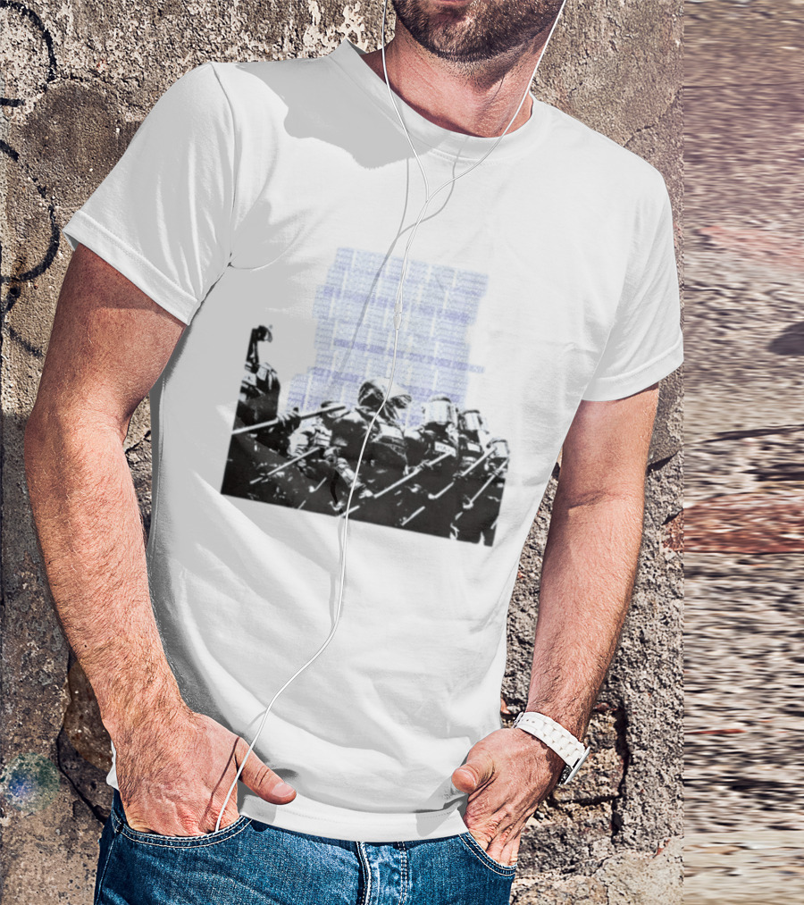The Police Are Not Your Friend Protest Activism Text Riot Police Formation T-Shirt