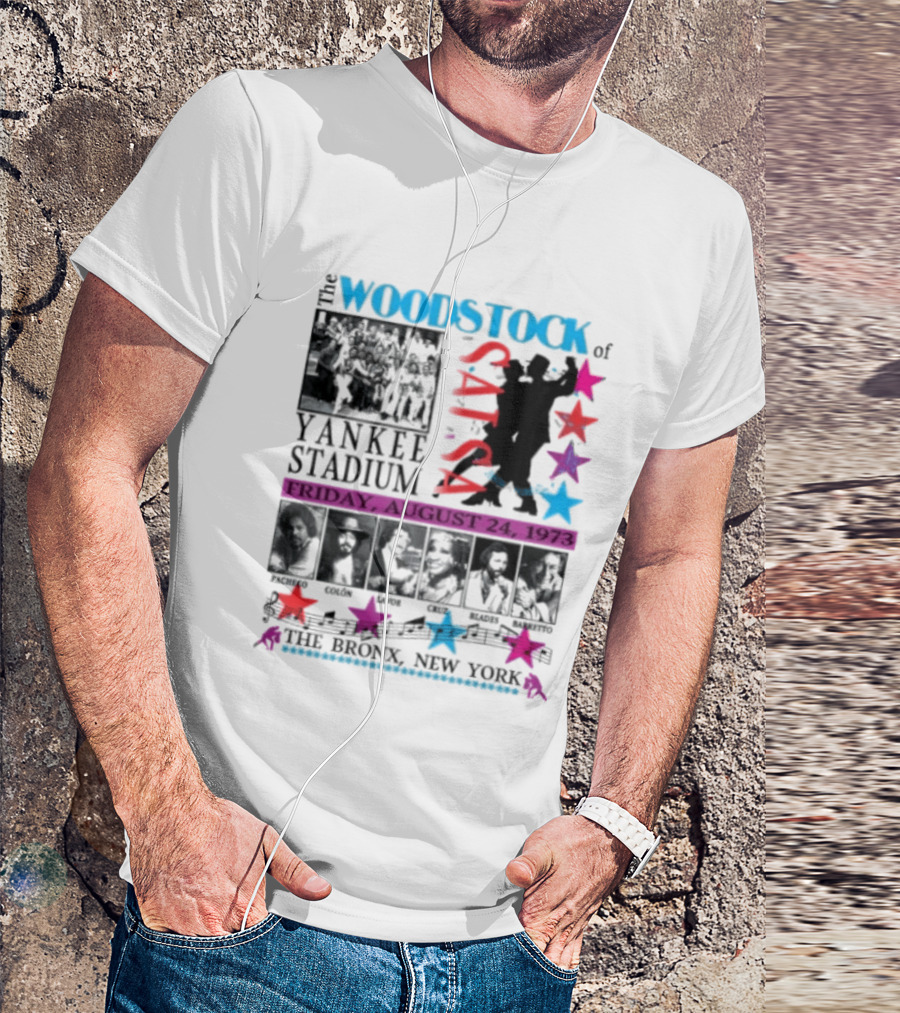 Woodstock Of Salsa Yankee Stadium August 24 1973 Pacheco Colón Lavoe Cruz Blades Barretto Bronx New York T-Shirt