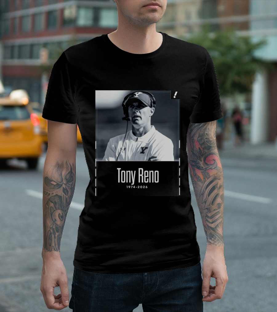 Tony Reno 1974 2026 Yale Coach Memorial T-Shirt