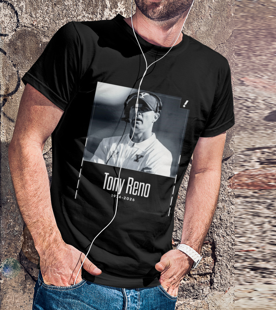 Tony Reno 1974 2026 Yale Coach Memorial T-Shirt