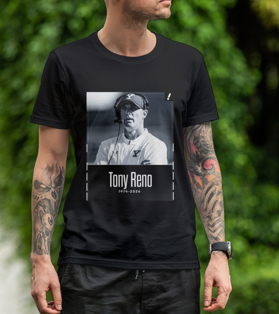 Tony Reno 1974 2026 Yale Coach Memorial T-Shirt