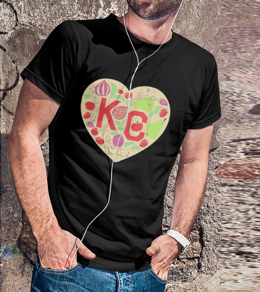 KC Heart Fruits And Figures Kansas City Giving Grove T-Shirt