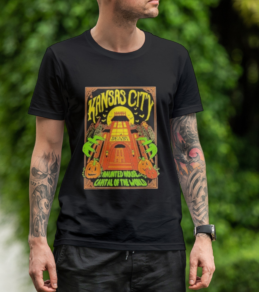 Kansas City Beast Haunted House Capital Of The World Halloween T-Shirt